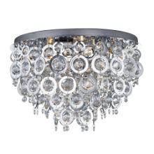 Searchlight 0575-5CC - NOVA CHROME 5 LIGHT FITTING WITH CHROME RINGS & CLEAR ACRYLIC INSERTS