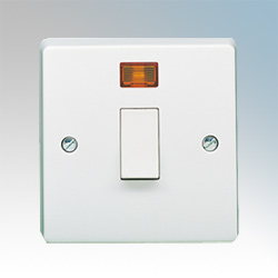 Crabtree 1G 20A DP Control Switch with Neon