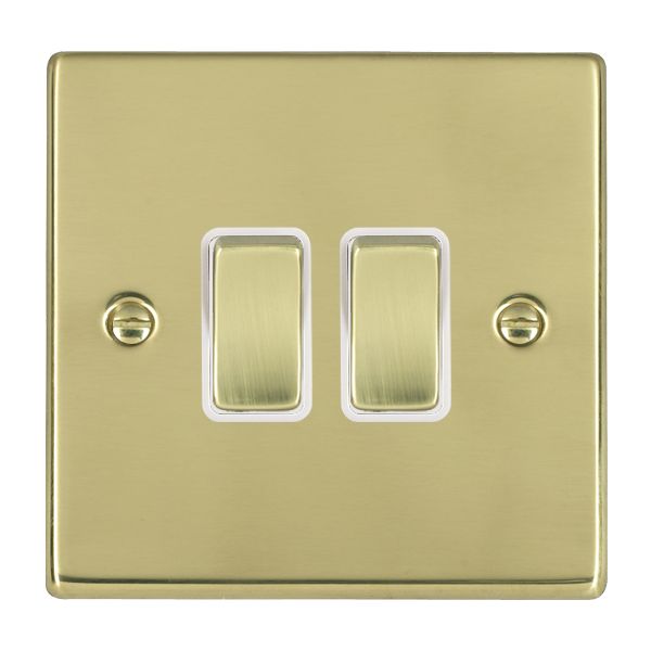 Hamln 71R22PB-W Rocker Switch 2G 10A