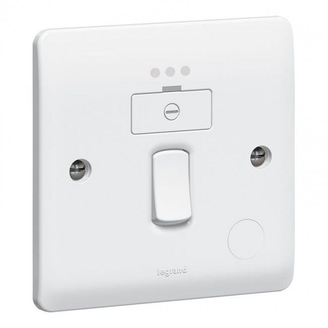 Legrand Synergy 13A Switched Fused Connection Unit + Neon [White]