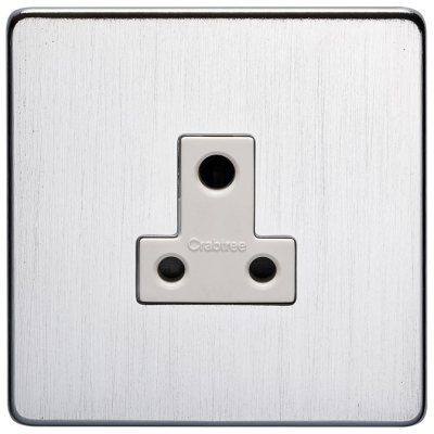 Crab 7340/SC/WH Socket Unswitched Socket