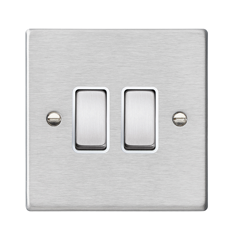 Hamln 74R22SS-W Rocker Switch 2G 10A