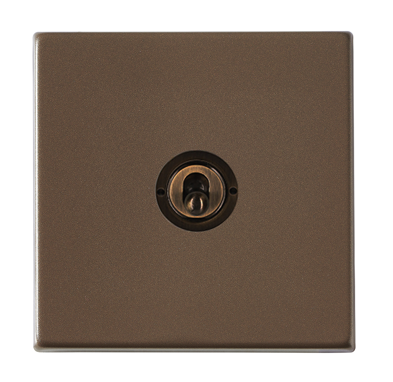 Hamilton Hartland G2 Richmond Bronze 1 Gang 20AX 2 Way Toggle Switch with Richmond Bronze Toggle