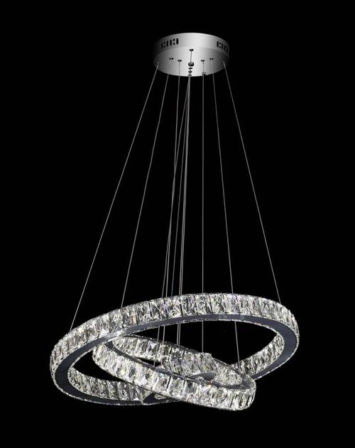 3 Ring Pendant Remote Colour Changing LED Chandelier