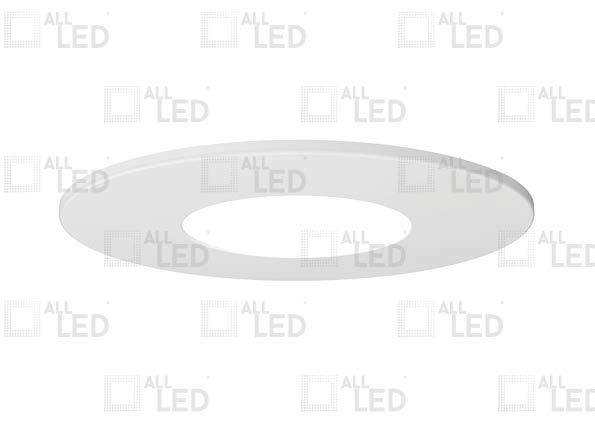 ALL LED AFD65BZ/F/WH - FIXED IP20 POLAR WHITE BEZEL FOR ICAN65 (AFD65)