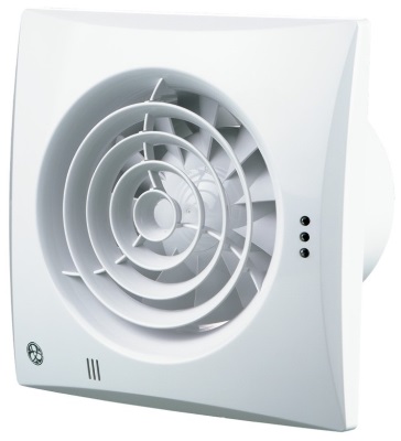 Blauberg 4" 100mm Blauberg Calm Zone 1 Low Noise Hush Quiet Energy Efficient Bathroom Extractor Fan White - Humidity