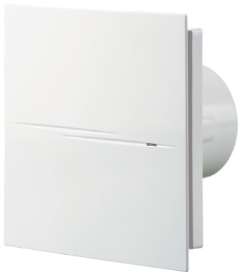 Blauberg Calm Design Low Noise Energy Efficient Bathroom Extractor Fan White 100mm Timer