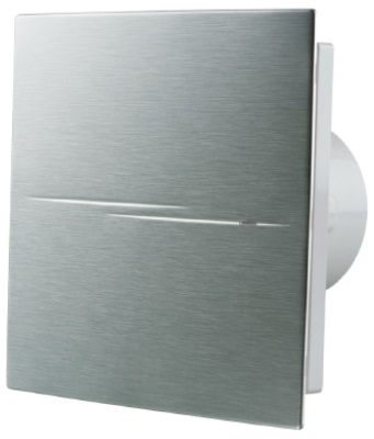 Blauberg Calm Design Hi Tech Low Noise Energy Efficient Bathroom Extractor Fan Chrome 100mm Timer