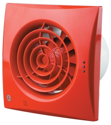 Blauberg 4" 100mm Calm Zone 1 Low Noise Hush Quiet Energy Efficient Bathroom Extractor Fan Red - Humidity Sensor