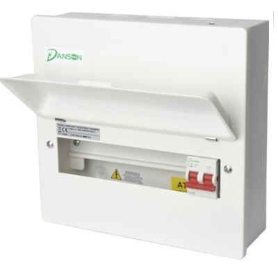 Danson Consumer Unit with Switch Disconnector - 4 Module, 100A Main Switch [2 RCBOs]