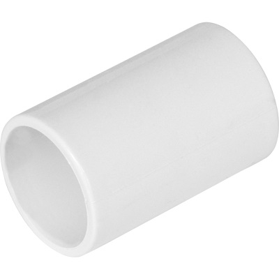 21.5mm Overflow Straight Coupling - White