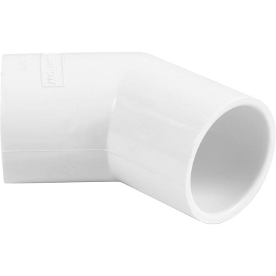 21.5mm Overflow  45/135Â° Obtuse Bend - White