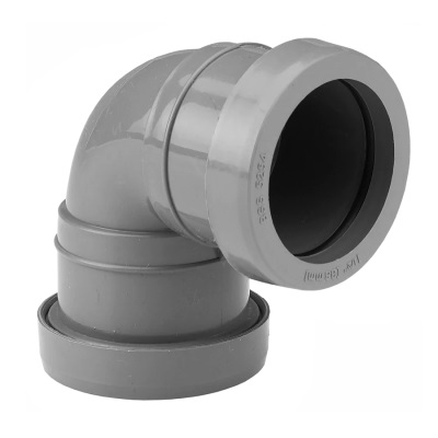 32mm PushFit Wastewater Knuckle Bend - Grey