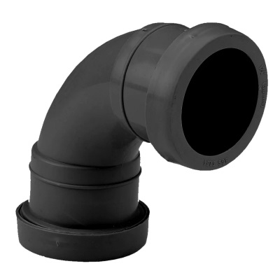 32mm PushFit Wastewater Swept Bend - Black