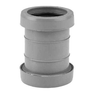 32mm PushFit Wastewater Straight Coupling - Grey