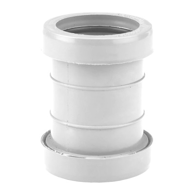 40mm PushFit Wastewater Straight Coupling - White