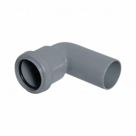 32mm PushFit Wastewater 90Â° Swivel Bend- Grey