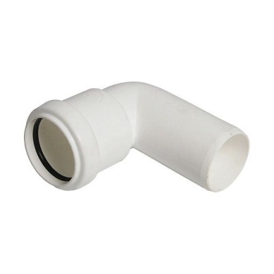 32mm PushFit Wastewater 90Â° Swivel Bend- White