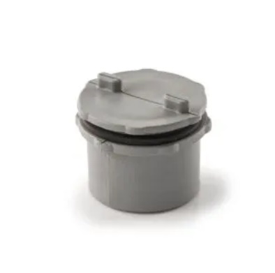 32mm PushFit Wastewater Internal Screwed Access Plug- Grey