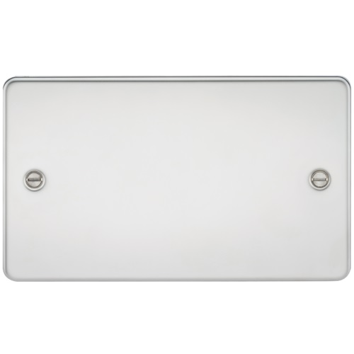 Flat Plate 2G blanking plate - polished chrome