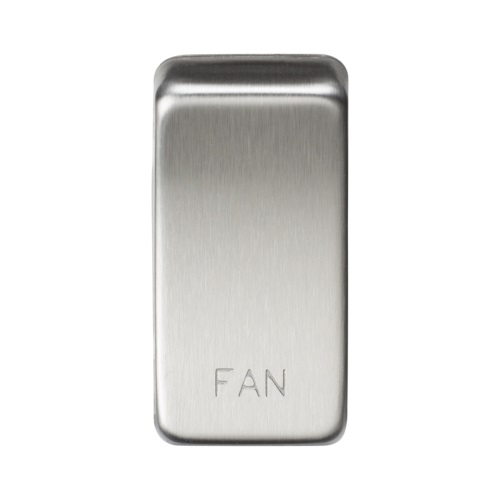 Switch cover "marked FAN" - brushed chrome