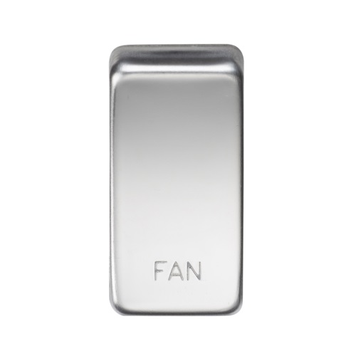 Switch cover "marked FAN" - polished chrome