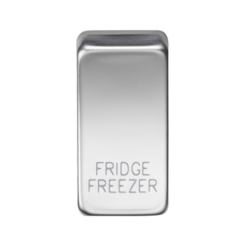 Switch cover "marked FRIDGE/FREEZER" - polished chrome