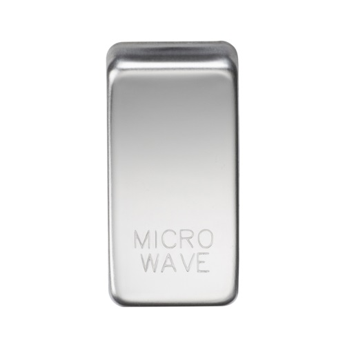 Switch cover "marked MICROWAVE" - polished chrome