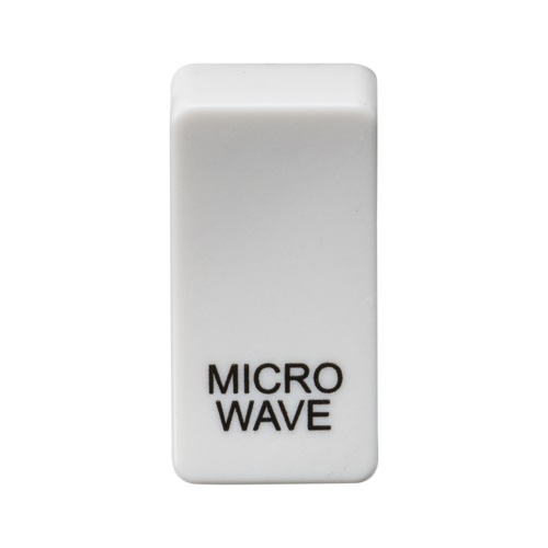 Switch cover marked MICROWAVE - white