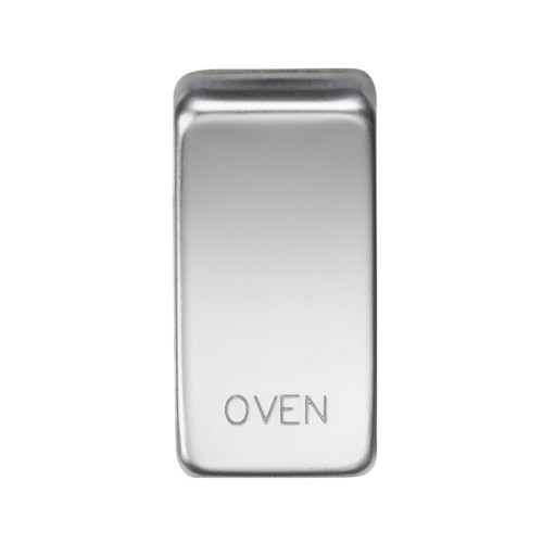 Switch cover "marked OVEN" - polished chrome