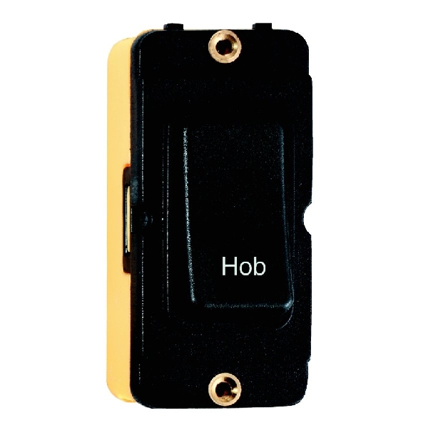Hamilton GRID-IT GRID-IT 20AX Rocker Switch Module Double Pole Black Hob