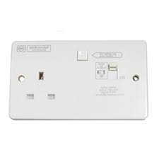 MK Electric K6300WHI Logic Plus 13A RCD Protected Switch