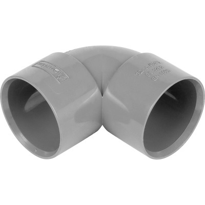 40mm PVC Wastewater  90Â° Knuckle Bend - Grey