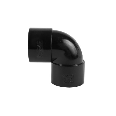 50mm PVC Wastewater  90Â° Knuckle Bend - Black