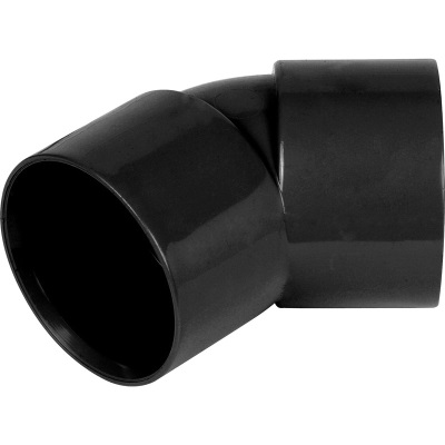 32mm PVC Wastewater 45/135Â° Obtuse Bend - Black