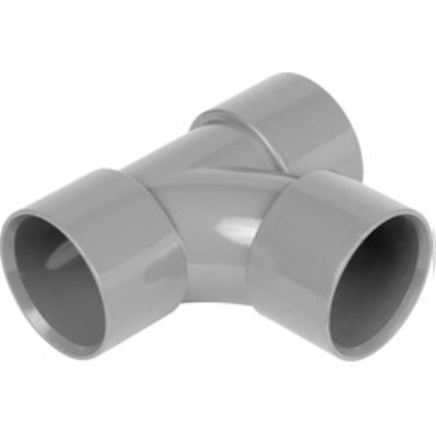 32mm PVC Wastewater  92Â½Â° Swept Tee - Grey