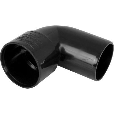 32mm PVC Wastewater 90Â° Spigot Bend - Black
