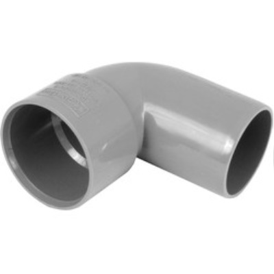 32mm PVC Wastewater  90Â° Spigot Bend - Grey