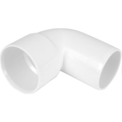 32mm PVC Wastewater  90Â° Spigot Bend - White