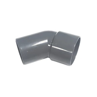 40mm PVC Wastewater  45/135Â° Spigot Bend - Grey