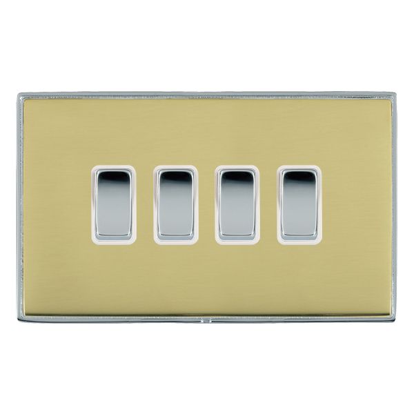 Hamln LDR242BC-PBW Rocker Switch 4G 20A