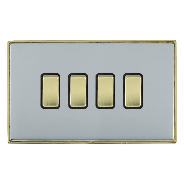 Hamln LDR242PB-BSB Rocker Switch 4G 20A