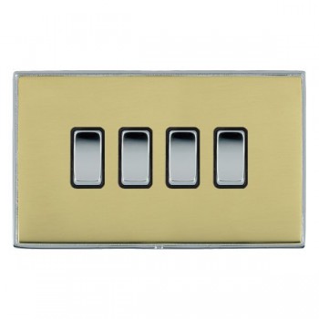 Hamln LDR24BC-PBB Rocker Switch 4G 10A