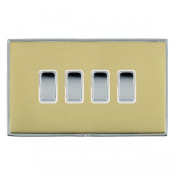 Hamln LDR24BC-PBW Rocker Switch 4G 10A