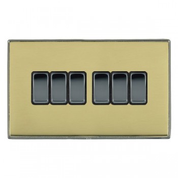 Hamln LDR26BK-PBB Rocker Switch 6G 10A