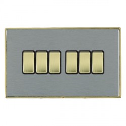 Hamln LDR26PB-SSB Rocker Switch 6G 10A