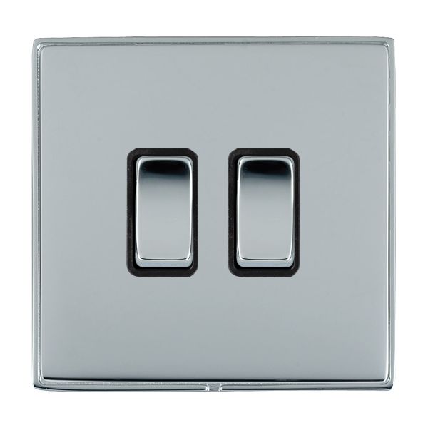 Hamln LDR322BC-BSB Rocker Switch 2G 20A