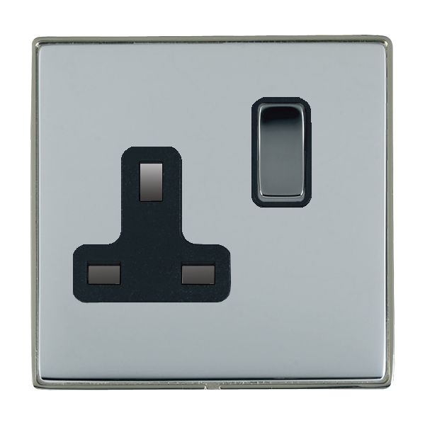 Hamln LDSS1BK-BSB Switched Socket 1G 13A