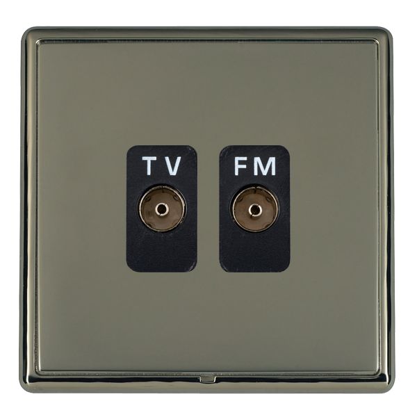 Hamln LRXTVFMBK-BKB TV/FM Coax Socket 2G