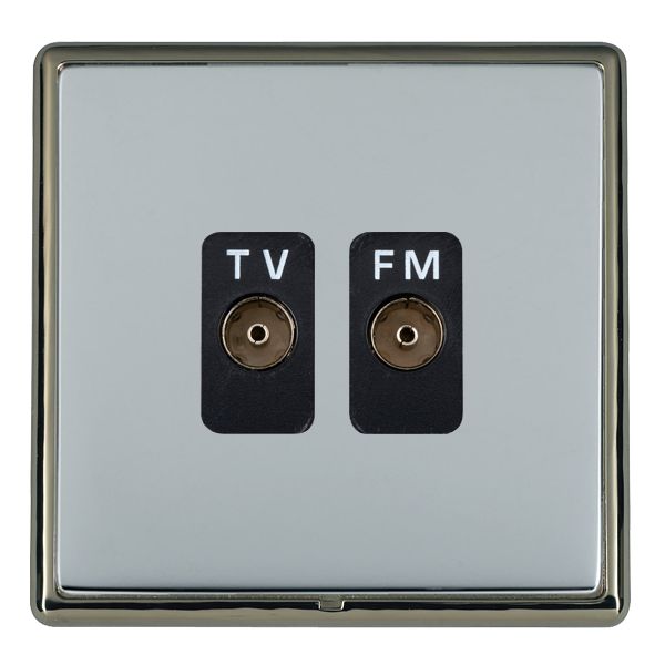 Hamln LRXTVFMBK-BSB TV/FM Coax Socket 2G